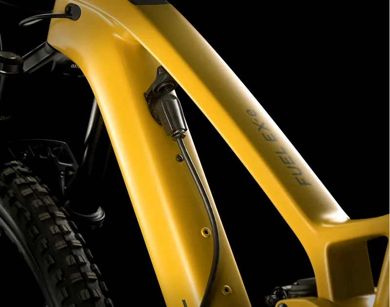 Trek Fuel EXE 9.9 XX1 AXS Full Suspension Electric Mountain Bike 2025 in Baja Yellow-2